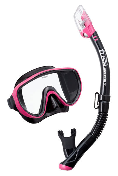 TUSA SPORT UC1625 Mask and Snorkel Set ADULT Black Series